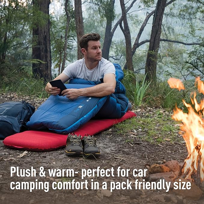 Sea to Summit Comfort Plus Self-Inflating Foam Sleeping Pad for Camping