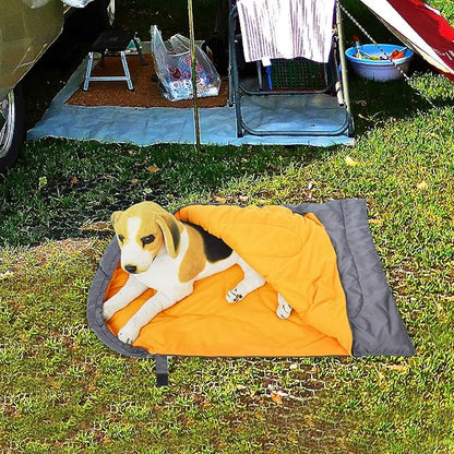 KUDES Dog Sleeping Bag Waterproof Warm Packable Dog Bed with Storage Bag for Indoor Outdoor Travel Camping Hiking Backpacking (43''Lx27''W)