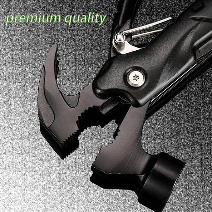 Gifts for Men 12 in 1 Hammer Multitool Pliers Bottle Opener Screwdrivers,Camping Accessories Survival Multi Tools for Hiking Outdoor for Adults Him Boyfriend Husband Grandpa Women Birthday