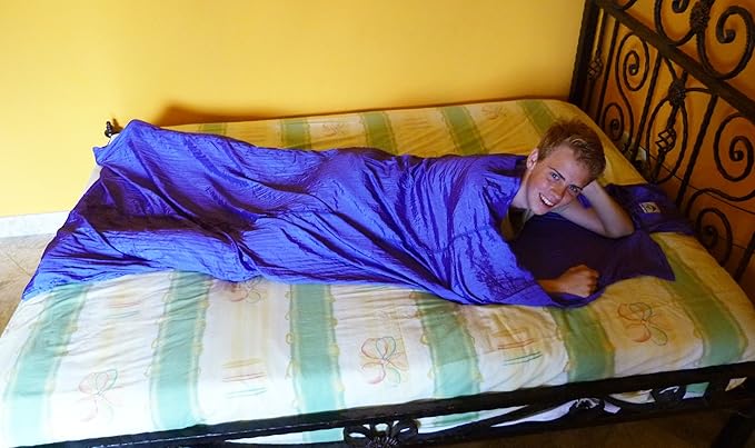Hammock Bliss Sleep Sack - Travel and Camping Sleeping Sheet - Sleeping Bag Liner and Travel Pillow - Dream in Bliss