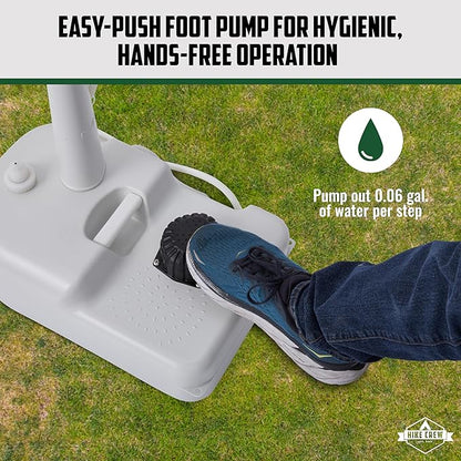 Hike Crew Portable Camping Sink & Toilet | Large Hand Washing Station with 4.5 Gal Capacity, Hands-Free Foot Pump, Faucet, Soap Dispenser & Towel Rack | Includes Travel Toilet with 5 Gal Waste Tank