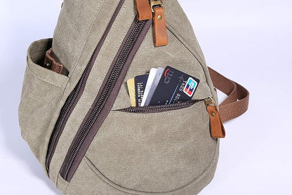 Sling Bag Crossbody Backpack Shoulder Casual Daypacks Rucksack for Men&Women Outdoor Cycling Hiking Travel Wine Red