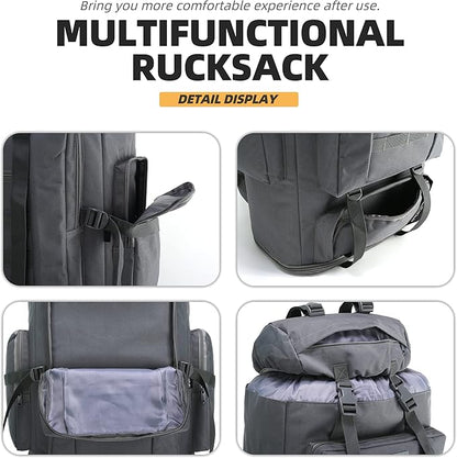100L Hiking Camping Backpack Tactical Backpack for Men Large Survival Hunting Waterproof Backpack Molle Rucksack Military Camping Backpacking Daypack