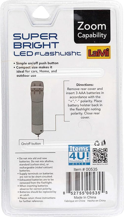 Items 4U! Super Bright LED Flashlight, Shines up to 426 Ft