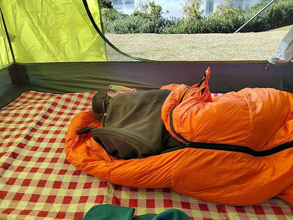 Sleeping Bag Liner, Camping Sleep Sack Travel Sheet Camping Blanket for Outdoor Indoor Used with Zipper
