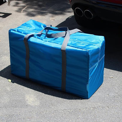 Extra Large 30" Moving Bag Totes Heavy Duty Reusable Inflatable Kayak Storage Carry Bag Lightweight Nylon Luggage Bag for Travelling,College Dorm, Camping, Christmas Decorations Storage