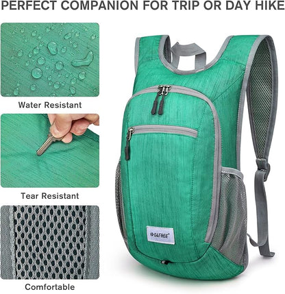 G4Free 10L/15L Hiking Backpack Lightweight Packable Hiking Daypack Small Travel Outdoor Foldable Shoulder Bag
