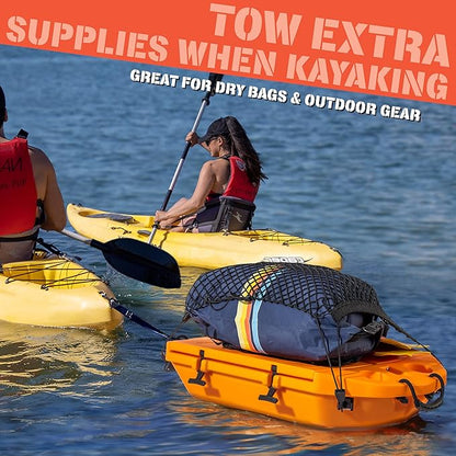 CUDDY Floating Cooler and Dry Storage Vessel for Land & Water – 40QT– Great for River, Beach, Kayak, Pool, & Lake - Multiple Color Options