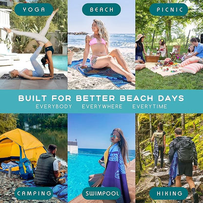 Microfiber Beach Towel – Orange Soda Quick Dry Lightweight Sand Free Oversized Large Towel Accessories Travel Must Have Swim Pool Yoga Camping Gear Summer Cruise Ship Essentials Cloud Compact Gift