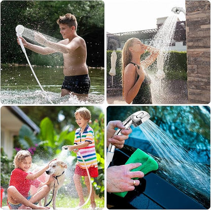 B013 Portable Camping Shower, 7800mAh Rechargeable Electric Shower Pump with Adjustable Water Shower for Home, Outdoor Hiking, Travel
