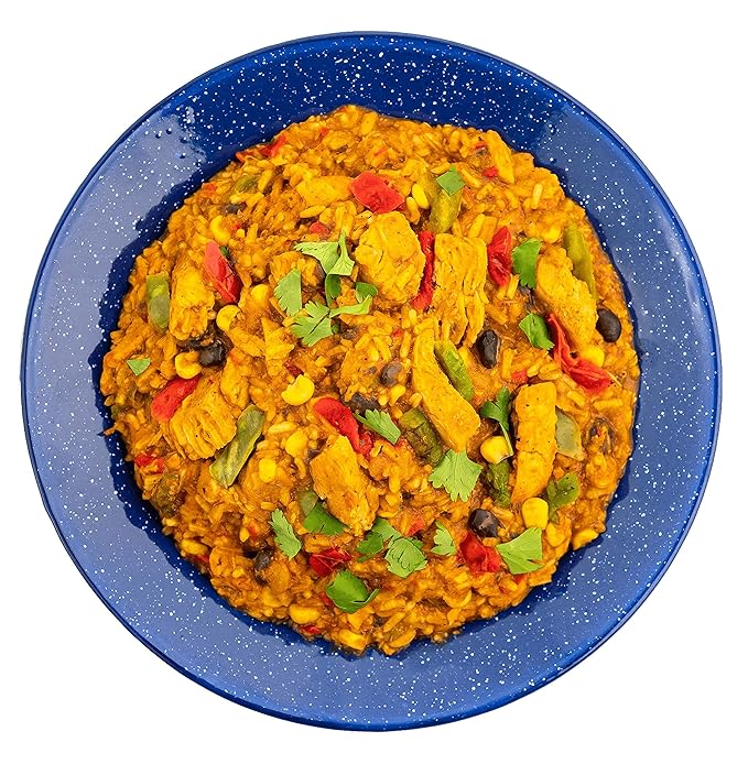 Mountain House Rice & Chicken + Mountain House Chicken Fajita Bowl | Freeze Dried Backpacking & Camping Food | 2 Servings Each