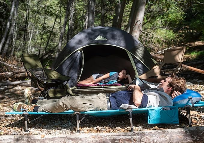 MARCHWAY Ultralight Inflatable Camping Pillow with Soft Washable Cover, Compact Compressible Portable Travel Air Pillow for Outdoor Camp, Sport, Hiking, Backpacking Sleep (Blue)