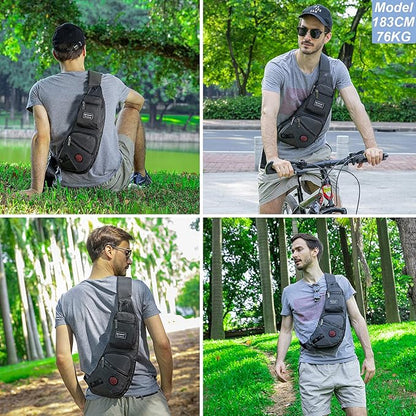NICGID Sling Bag Chest Shoulder Backpack Crossbody Bags Casual Daypack for Men Women