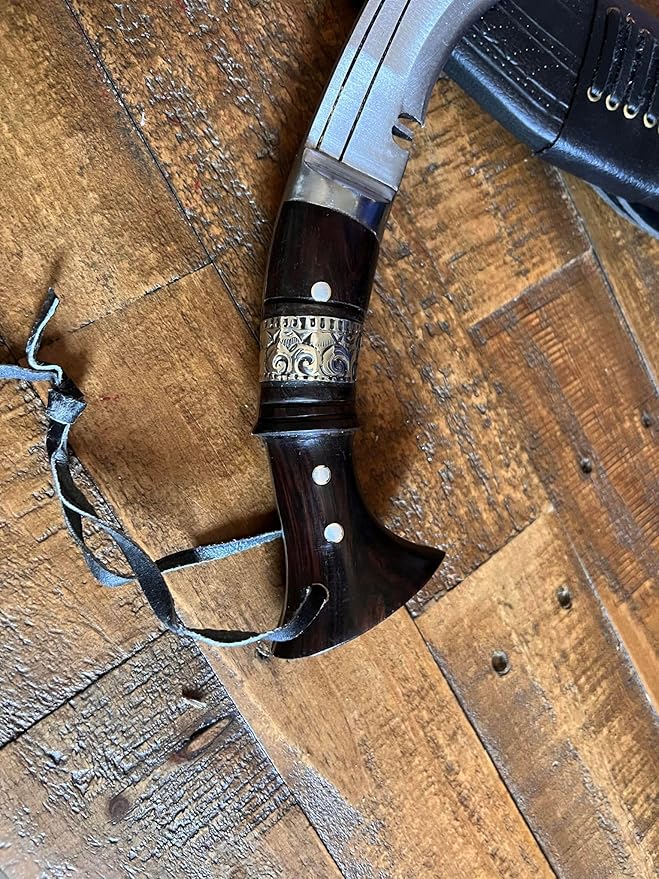 12" Blade World War I Historic Kukri - Hand Forged Full Tang Blade Khukri - Traditional Authentic Outdoor Kukris - Handmade in Nepal