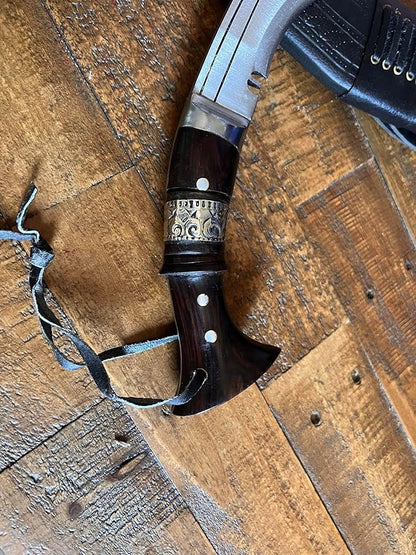 12" Blade World War I Historic Kukri - Hand Forged Full Tang Blade Khukri - Traditional Authentic Outdoor Kukris - Handmade in Nepal