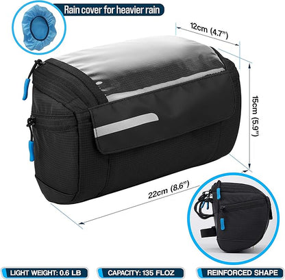 Fahrradlenkertasche Wasserdicht 4L, Handyhalterung, 4-lagiger Schutz Lenkertaschen fr Fahrrder | Fahrradlenkertasche, Fahrradtasche vorne, Fahrradtasche fr Lenker, Fahrrad-Handytasche, MTB,
