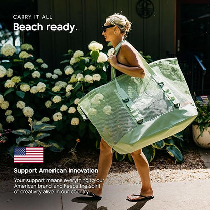 MISSION Boat Gear CASSI Heavy-Duty Outdoor Tote and Waterproof Marine-Grade Mesh Boat Bags