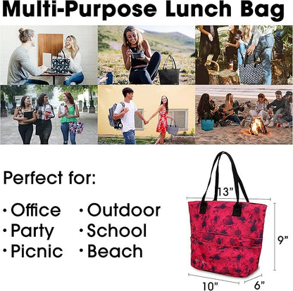 J World New York Lunch Tote Bag Insulated Lunch-Box for Women & Teen Girls, Bellis