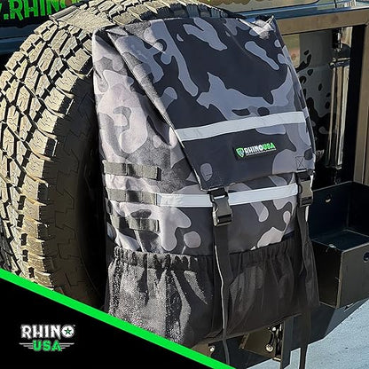 Rhino USA Spare Tire Trash Bag - Ultimate Car Storage Solution For Overlanding Accesories, Firewood, Water, Camping Essentials and More!