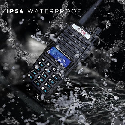 BTECH MURS-V2 200 Fully Customizable Channels MURS Two-Way Radio. USB-C Charging, IP54 Weatherproof, Dual Band Scanning (VHF/UHF), FM Radio, & NOAA Weather Broadcast Receiver