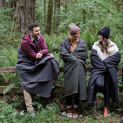 Arcturus Military Wool Blanket - Warm, Thick, Washable - Great for Outdoors, Camping, Stadium Blanket, Picnics, Travel - Car & Bushcraft Survival Kits, Large 64in x 88in 4.5 lb