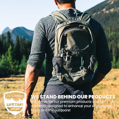 Hydration Backpack Daypack | Hiking Biking | Water Bladder Included | Insulated Pocket | Lightweight | Adjustable