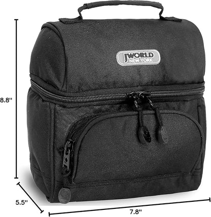 J World New York Corey Lunch Bag, Black, One Size