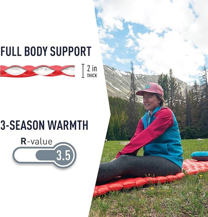 Sea to Summit Ultralight Insulated Backpacking Sleeping Pad, Women's Large (72 x 25 x 2 inches)