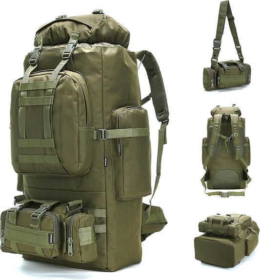 100L Camping Hiking Backpack Molle Rucksack Military Camping Backpacking Daypack