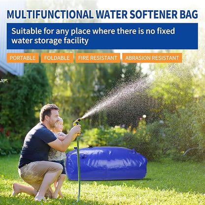 2480 L/650 gal Water Bladder Storage Containers, Foldable Portable Water Tank Large Capacity Soft Water Bag, Drought Resistance, Fire Prevention, Emergency Water