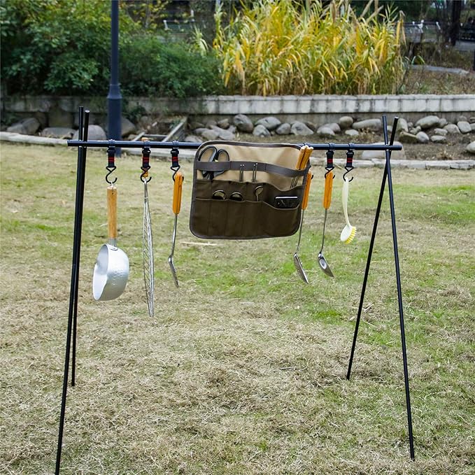 Camping Tableware Storage Bag,Kitchen Cooking Utensil Travel Flatware Organizer