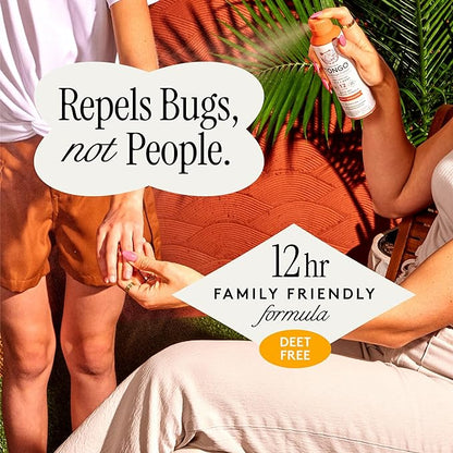 DEET-Free Insect Repellent with Picaridin, The 12 Hour Protection, DEET Alternative - Citrus + Sandalwood