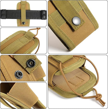 FRTKK Tactical Radio Holder Radio Holster Molle Radio Pouch Universal Radio Case Military Heavy Duty Radio Bag for Police Firefighter Two Ways Walkie Talkies Vest