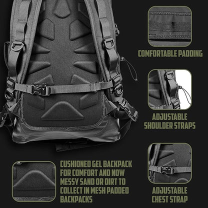 FIELDCRAFT Wayfarer Waterproof Rolltop Backpack Dry Bag for Outdoor, Water Sports, Kayaking, Boating, Camping, Hiking, Scuba Diving, Fishing, Beach, and Lake Activities