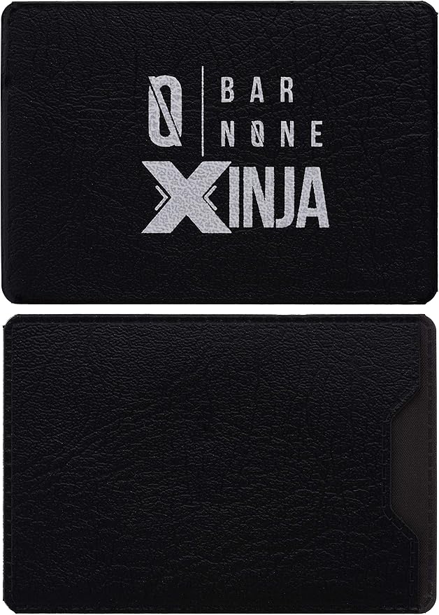50 in 1 Credit Card Multitool Wallet Multi Tool Money Clip Clips Xtreme Ninja EDC Gerber Leatherman Knives Utility Knife Slim Wallets Minimalist Survival Everyday Carry | BAR NONE Xinja… (1, Black)