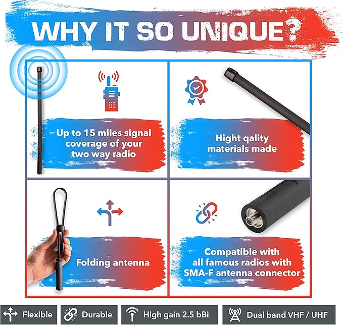 Baofeng accessories Set Baofeng UV-5R Battery 3800mAh, USB Charging Cable, Baofeng Antenna, Baofeng Programming Cable, Radio Pouch, Speaker Mic compatible Baofeng UV5R BF-F8HP UV-5X3