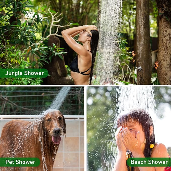 Portable Shower for Camping with a 5-Gallon/20L Capacity,Temperature Gauge & Convenient Shower Nozzle,Enjoy a Hot Solar Shower Anywhere You Travel,Perfect for Beach Trips,Camping,Hiking