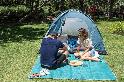 CGEAR Original Sand-Free Outdoor Rug Camping Mat - Water-Resistant & Anti-Fade Material - Military-Grade - Reversible Design - Area Rug for Beach, RV, & Picnics - includes Travel Bag