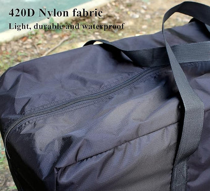 Extra Large 30" Moving Bag Totes Heavy Duty Reusable Inflatable Kayak Storage Carry Bag Lightweight Nylon Luggage Bag for Travelling,College Dorm, Camping, Christmas Decorations Storage
