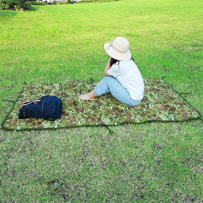 Camping Emergency Blankets Woobie, Waterproof Military Grade Army Poncho Liner for Outdoor Travel Picnic Hiking Jungle Woodland Cold Weather Survival