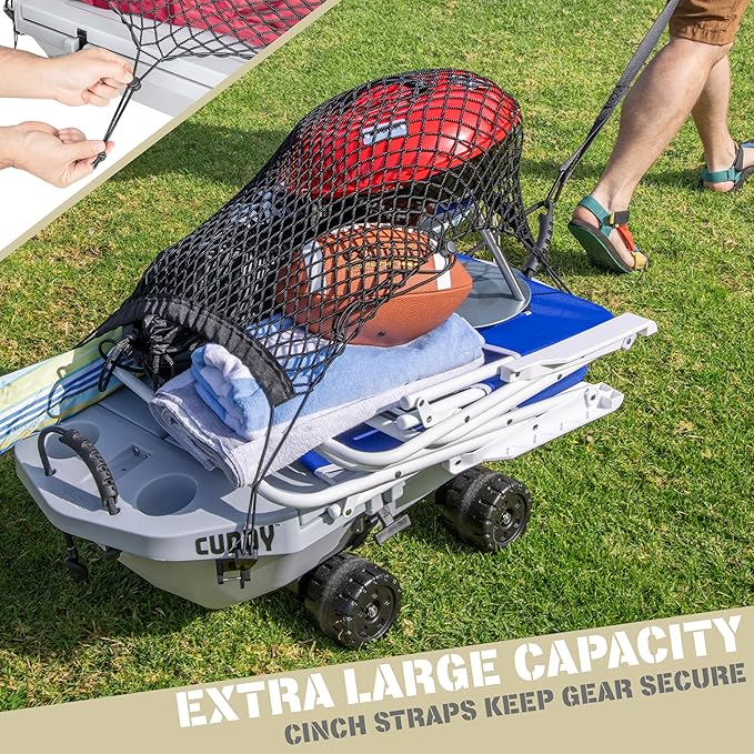 CUDDY Floating Cooler and Dry Storage Vessel for Land & Water – 40QT– Great for River, Beach, Kayak, Pool, & Lake - Multiple Color Options