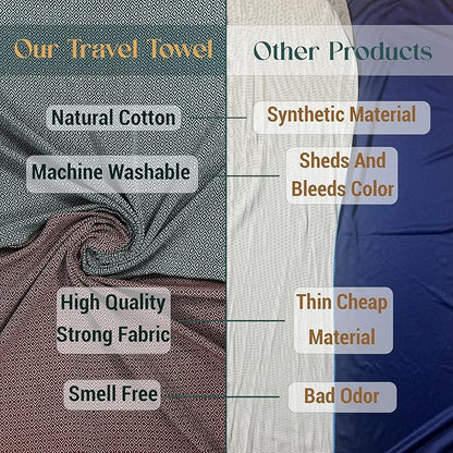 2 Set Oversized Turkish Bath Towel Sheets for Adults XXL Bathroom Extra Large Luxury Cotton Pool Peshtemal Washable Good Texture, Absorbency, Softness (Caramel Beige and Khaki Green)