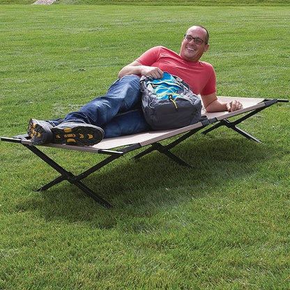 Coleman Trailhead II Camping Cot Easy-to-Assemble Folding Cot Supports Campers up to 6ft 2in or 300lbs Great for Camping Lounging & Elevated Sleeping