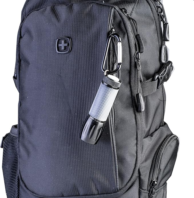 Carson LEDSight PRO LED Flashlight with 9 LED Bulbs with Two Brightness Settings and Carabiner Clip Attachment (SL-55)