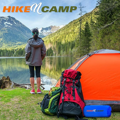 Backpacking Air Mattress Sleeping Pad - Self Inflating Waterproof Lightweight Sleep Pad Inflatable Camping Sleeping Mat w/Carrying Bag