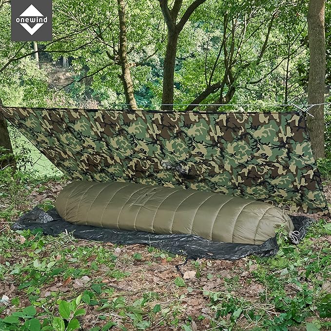 Onewind Hammock Top Quilt with Footbox, Lightweight and Portable Sleeping Quilt Camping Sleeping Bag for Backpacking and Hiking